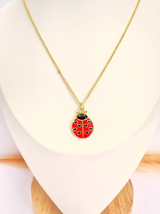 Collar Chinita Corazones – 50 cm - Baño de Oro - Glamora