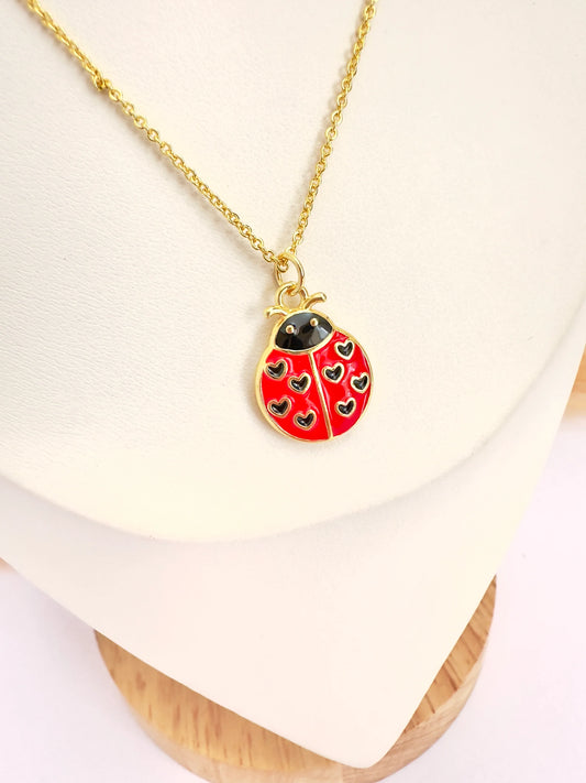 Collar Chinita Corazones – 50 cm - Baño de Oro - Glamora