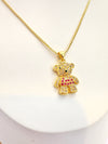 Collar Osito Dulce – 50 cm - Baño de Oro - Glamora