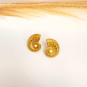Aros Concha marina perlada - 2,7cm