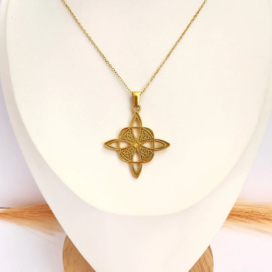 Collar Nudo de Brujas Oro - 50cm - Glamora