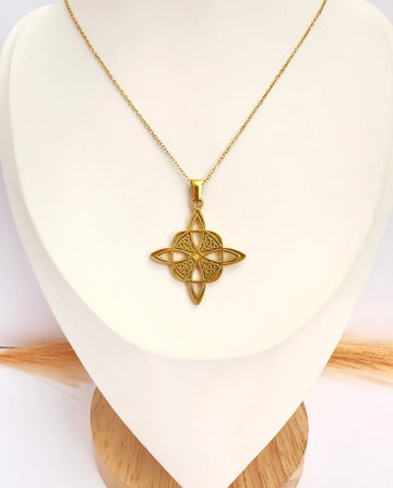 Collar Nudo de Brujas Oro - 50cm - Glamora