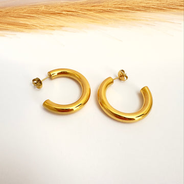 Argollas Clásicas Bold Oro - 3 cm