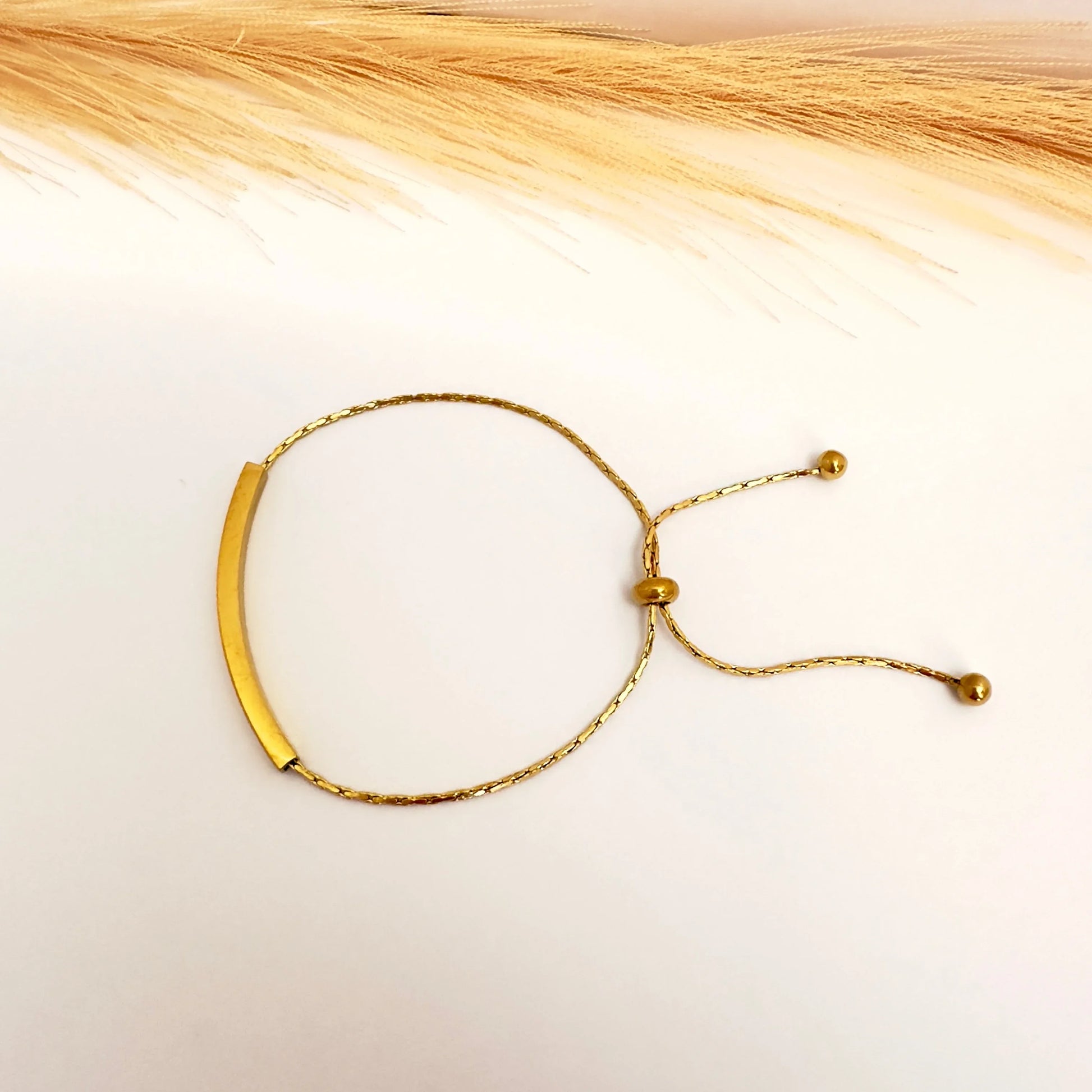 Pulsera Oro minimalista - Ajustable - Glamora