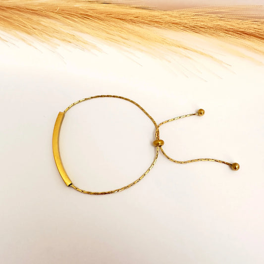 Pulsera Oro minimalista - Ajustable - Glamora