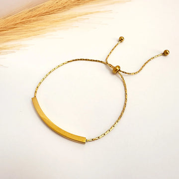 Pulsera Oro minimalista - Ajustable - Glamora