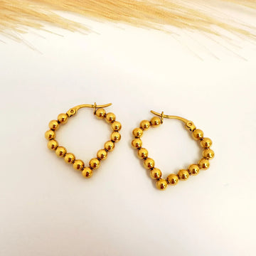 Argollas Esfera de Oro – 2,7 cm - Glamora