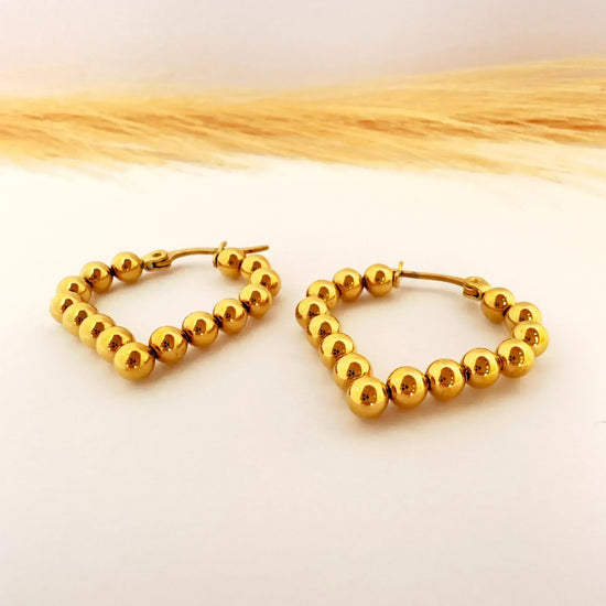 Argollas Esfera de Oro – 2,7 cm - Glamora