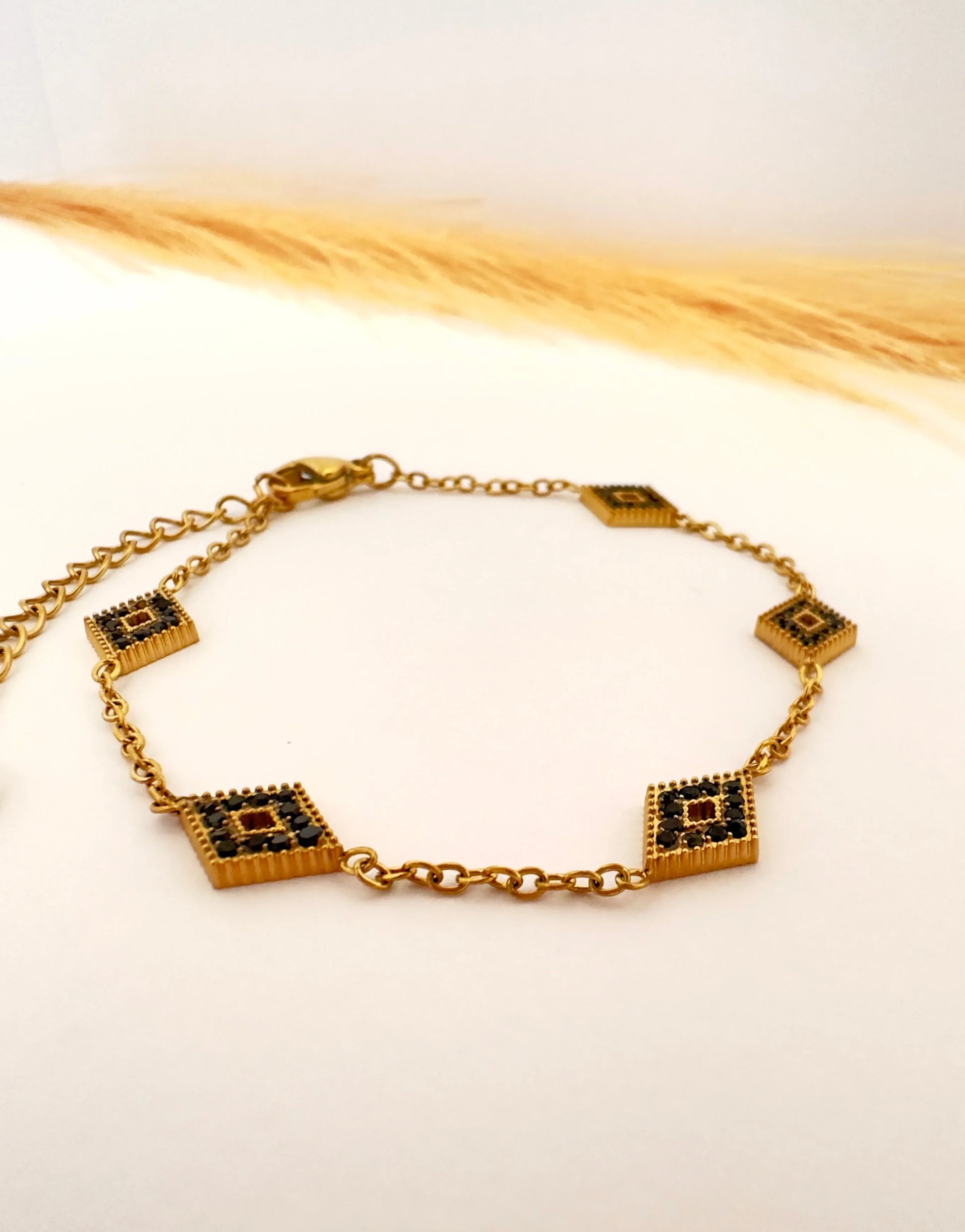 Pulsera Rombo elegance de Oro - Glamora