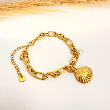 Pulsera Concha Oro Marina - Glamora