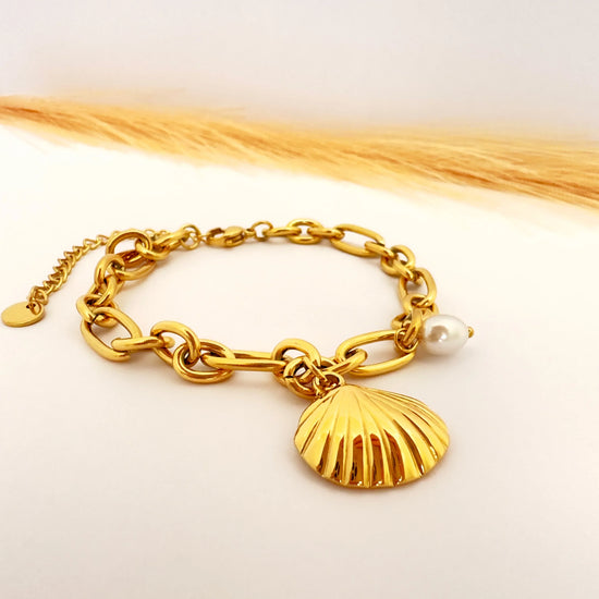 Pulsera Concha Oro Marina - Glamora