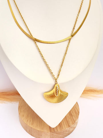 Collar minimalista de Oro Doble - 50cm - Enchape de Oro 18k