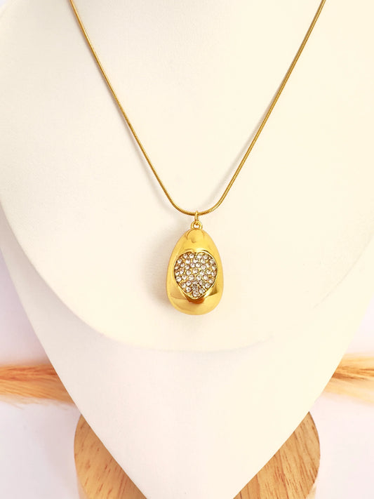 Collar Gota Corazón Luminoso - 45cm - Glamora