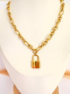 ✨ Collar con Candado Trend Oro - Glamora