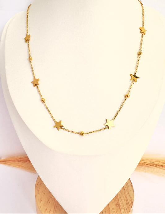Cadena de estrellas Oro - Glamora
