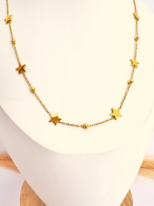 Cadena de estrellas Oro - Glamora