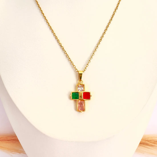 ✨ Collar Cruz Tricolor - 50cm - Glamora