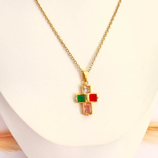 ✨ Collar Cruz Tricolor - 50cm - Glamora