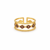 Anillo Tribal - Enchape de Oro 18k - Ajustable