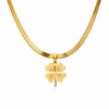 Collar Trébol de la Suerte - Enchape de Oro 18k