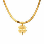 Collar Trébol de la Suerte - Enchape de Oro 18k