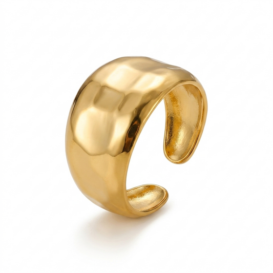 Anillo Bold - Enchape de Oro 18k - Ajustable