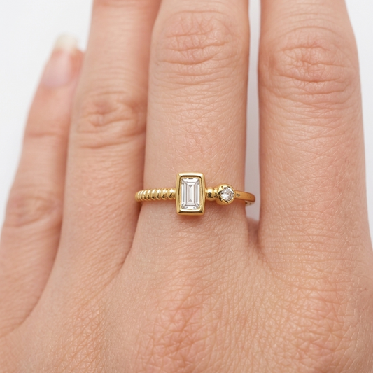 Anillo elegance - Enchape de Oro 18k - Ajustable