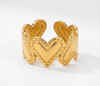 Anillo Corazón Imperial - Enchape e Oro 18k - Ajustable