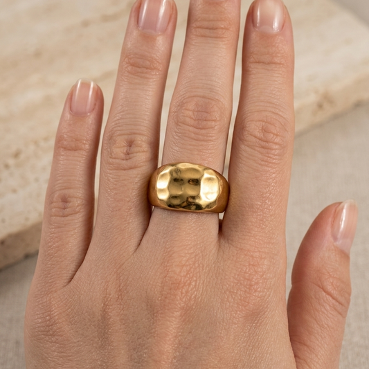 Anillo Bold - Enchape de Oro 18k - Ajustable