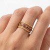 Anillo Tribal - Enchape de Oro 18k - Ajustable