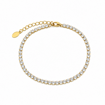 Pulsera Tennis Brillo Clásico - Enchape de Oro 18k