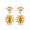 Aros Amarillo Imperial - Baño de Oro 18k