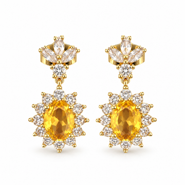 Aros Amarillo Imperial - Baño de Oro 18k