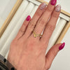 Anillo en V - Ajustable - Enchape de Oro 18k