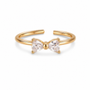 Anillo Lazo - Ajustable - Enchape de Oro 18k