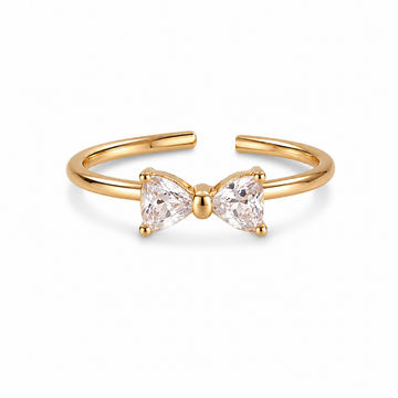 Anillo Lazo - Ajustable - Enchape de Oro 18k