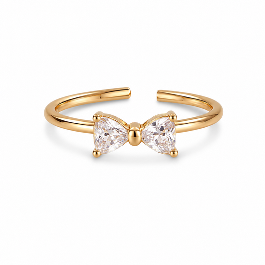 Anillo Lazo - Ajustable - Enchape de Oro 18k