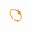 Anillo Nudo Eterno - Ajustable - Enchape de Oro 18k