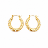 Argollas Perladas - Enchape de Oro 18k