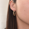 Argollas Perladas - Enchape de Oro 18k