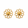 Aros Margarita Gold - Enchape de Oro 18k