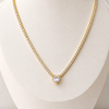 Collar Tennis Corazón - Enchape de Oro Premium 18k