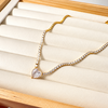Collar Tennis Corazón - Enchape de Oro Premium 18k