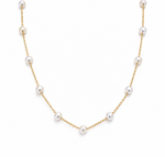 Cadena de Perlas - Enchape de Oro 18k