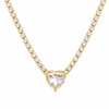 Collar Tennis Corazón - Enchape de Oro Premium 18k