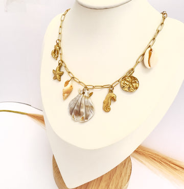 Collar Tesoros del Mar Oro - 50cm