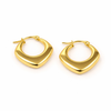 Argollas Geométricos - 2,1cm - Enchape de Oro 18k