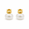 Aros Perla Boreal - Enchape de Oro 18k