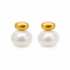 Aros Perla Boreal - Enchape de Oro 18k