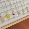 Lote Floral de 6 Collares – Baño de Oro 18K
